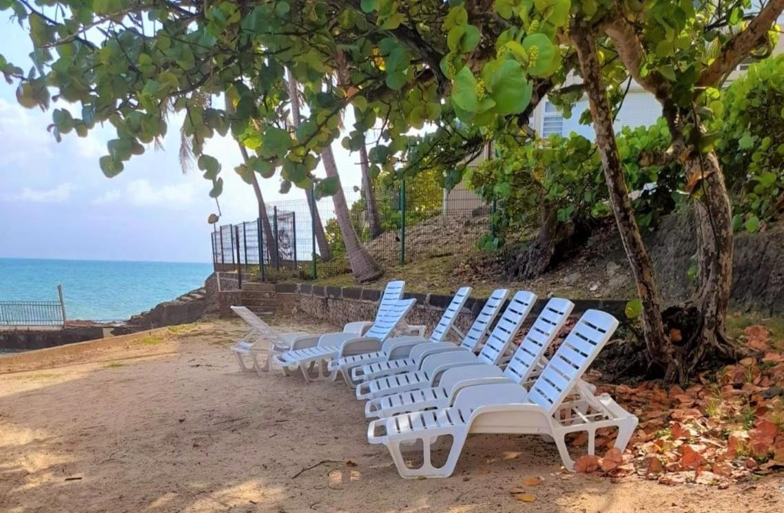 Ilet Bleu Studio Cosy Rdc Vue Mer Et Jardin - Acces Direct Plage เลอโกซิเยร์ ภายนอก รูปภาพ